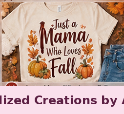Just a Mama Who Loves Fall — Personalized Creations by Angela™