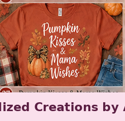 Pumpkin Kisses & Mama Wishes — Personalized Creations by Angela™