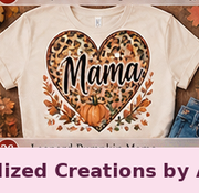Leopard Pumpkin Mama — Personalized Creations by Angela™
