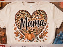 Leopard Pumpkin Mama