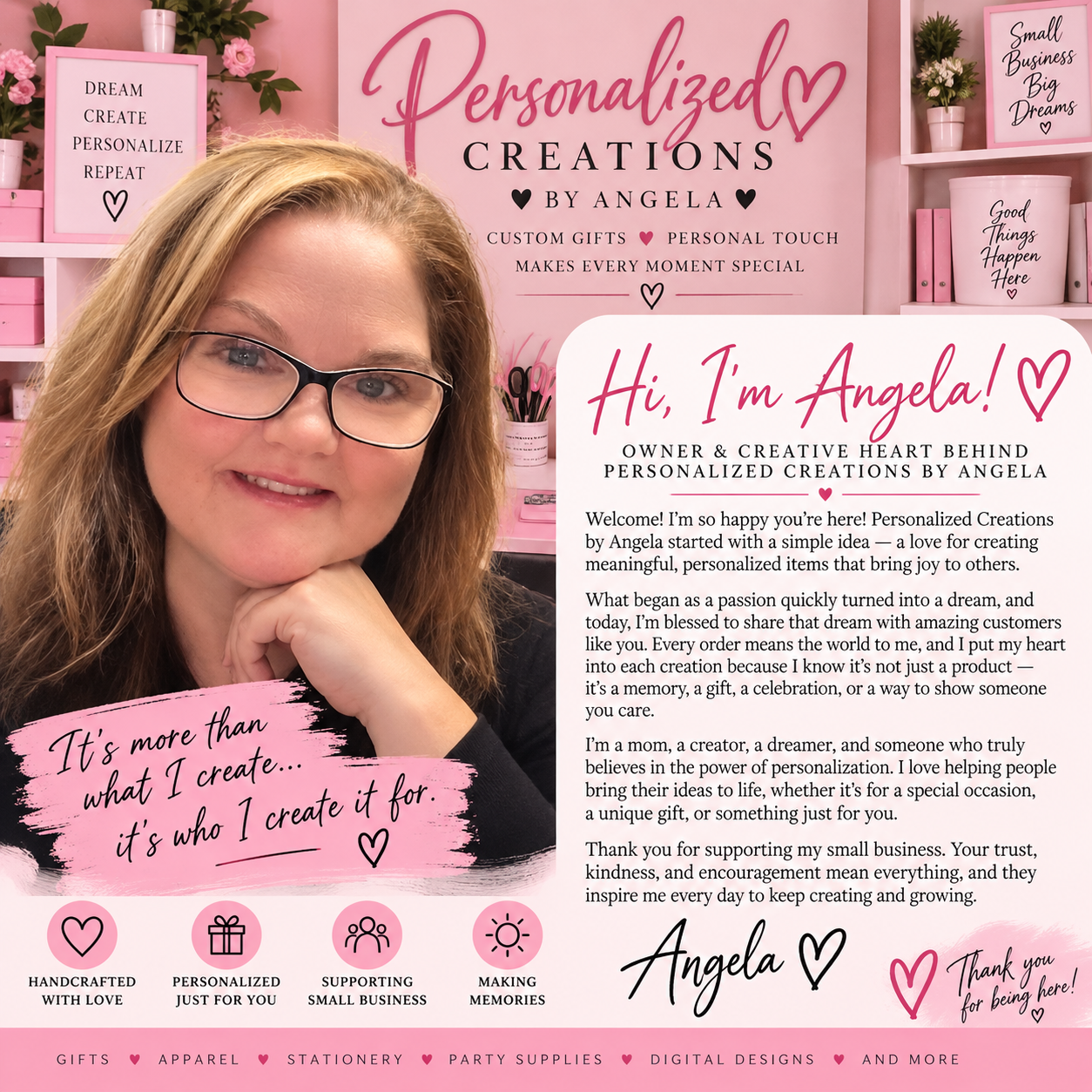 About Angela — Personalized Creations by Angela